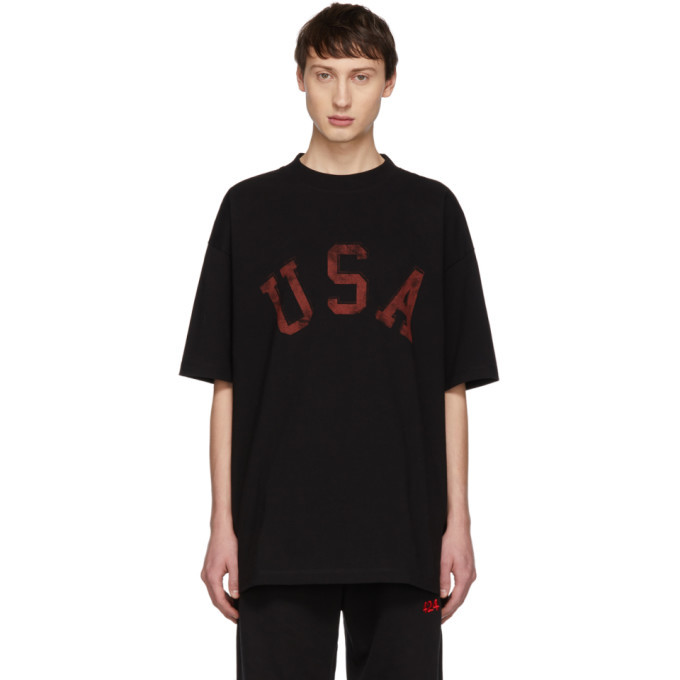 424 Black USA T Shirt 424