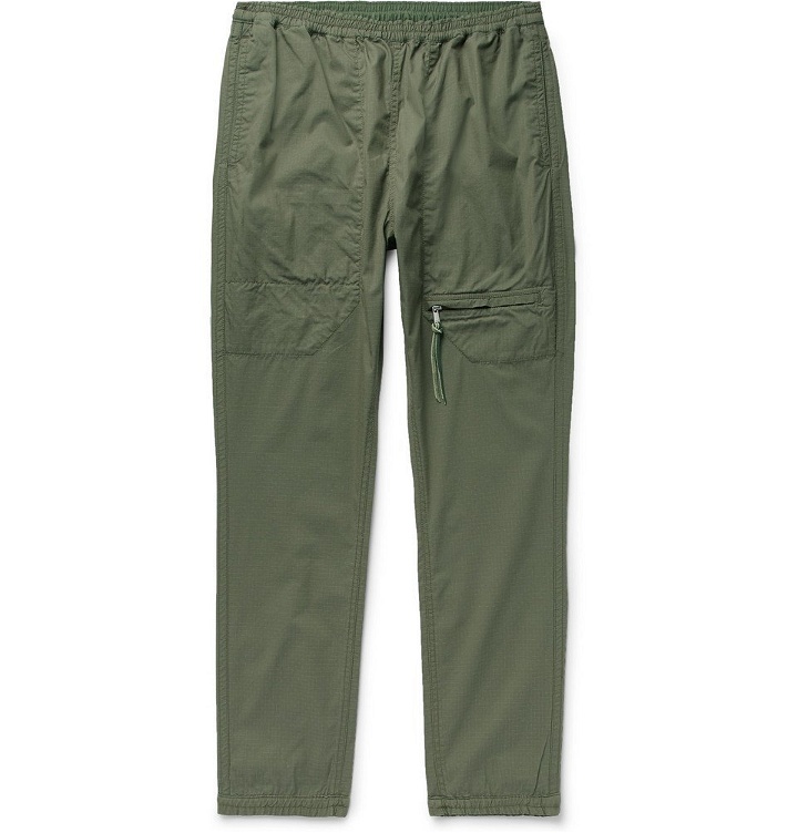 Photo: nonnative - Educator Slim-Fit Tapered COOLMAX Cotton-Blend Ripstop Trousers - Army green