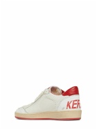 GOLDEN GOOSE - Ball Star Nappa Leather & Nylon Sneakers