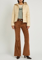 Moncler Flared-leg Corduroy Trousers Brown