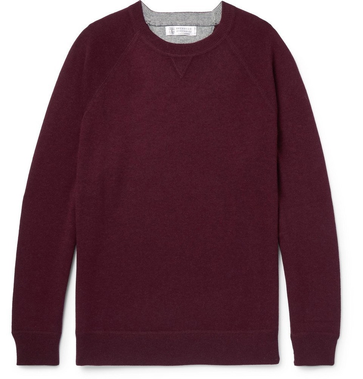 Photo: Brunello Cucinelli - Cashmere Sweater - Burgundy