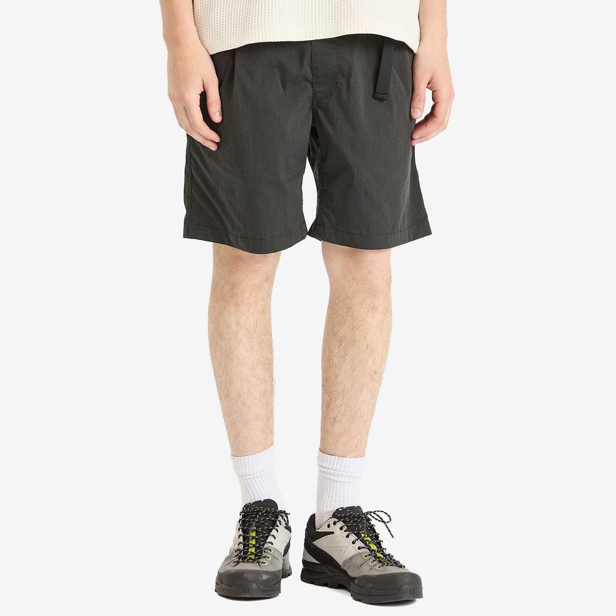 NANGA Men's Hinoc Ripstop Utility Shorts in Black
