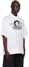 Simone Rocha White Printed Shirt