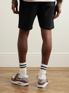 John Elliott - Crimson Straight-Leg Cotton-Jersey Drawstring Shorts - Black