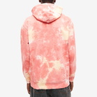 MARKET Men's Smiley Look At The Bright Side Hoody in Pink Tie Dye