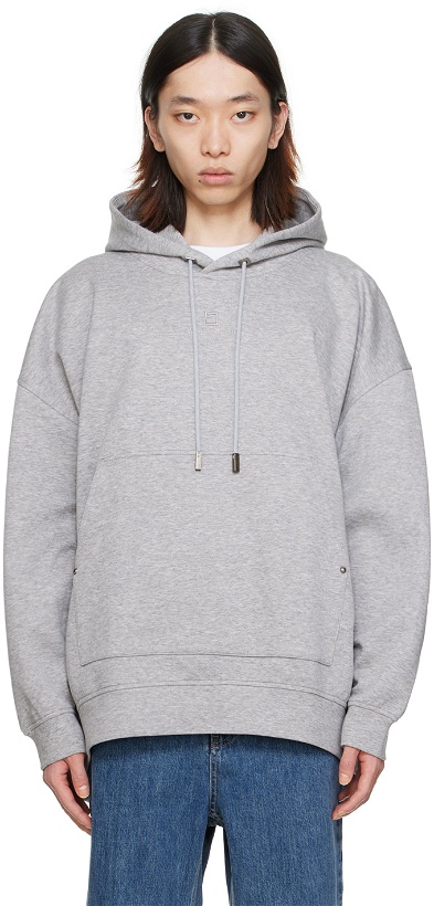Photo: Wooyoungmi Gray Sleeve String Hoodie