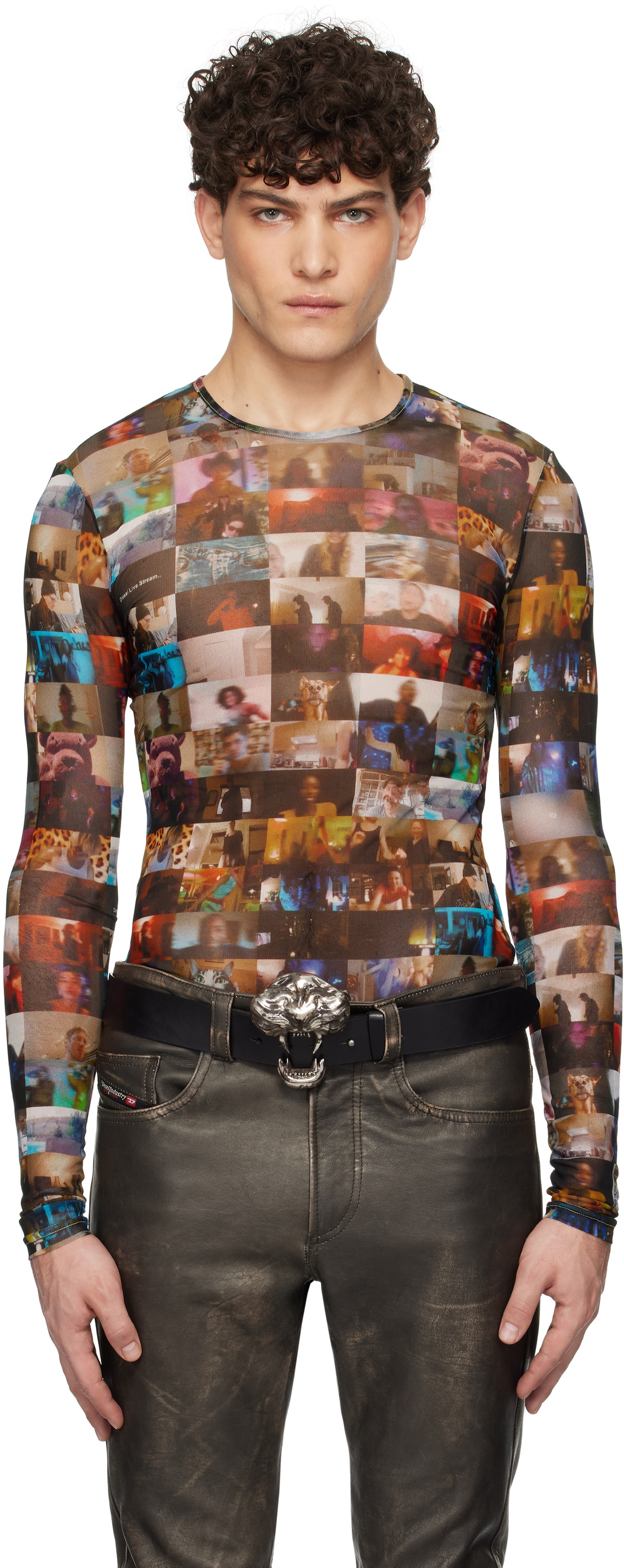 Diesel Multicolor T-Lixy T-shirt Diesel