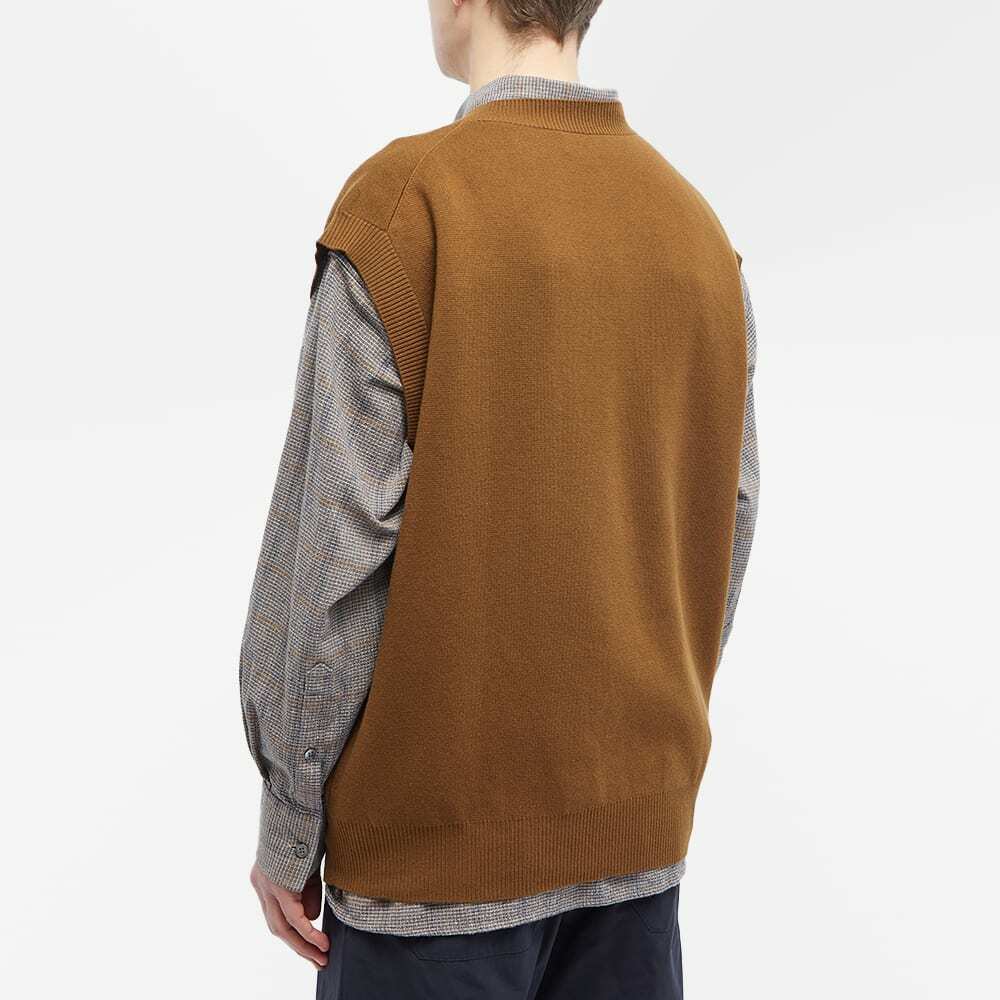 Studio Nicholson Men's Foss Knit Vest in Peat Studio Nicholson