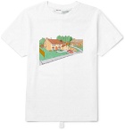 Off-White - Simpsons House Slim-Fit Printed Cotton-Jersey T-Shirt - Men - White