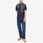 Fred Perry Authentic Men's Glitch Stripe Polo Shirt in Navy