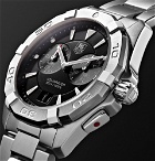 TAG Heuer - Aquaracer Alarm Quartz 40.5mm Steel Watch - Men - Black