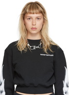 Heron Preston Silver & Orange Dip Dye Multichain Necklace