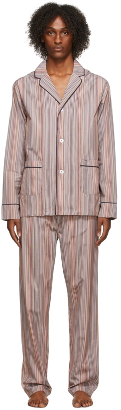 Photo: Paul Smith Multicolor Signature Stripe Pyjama Set
