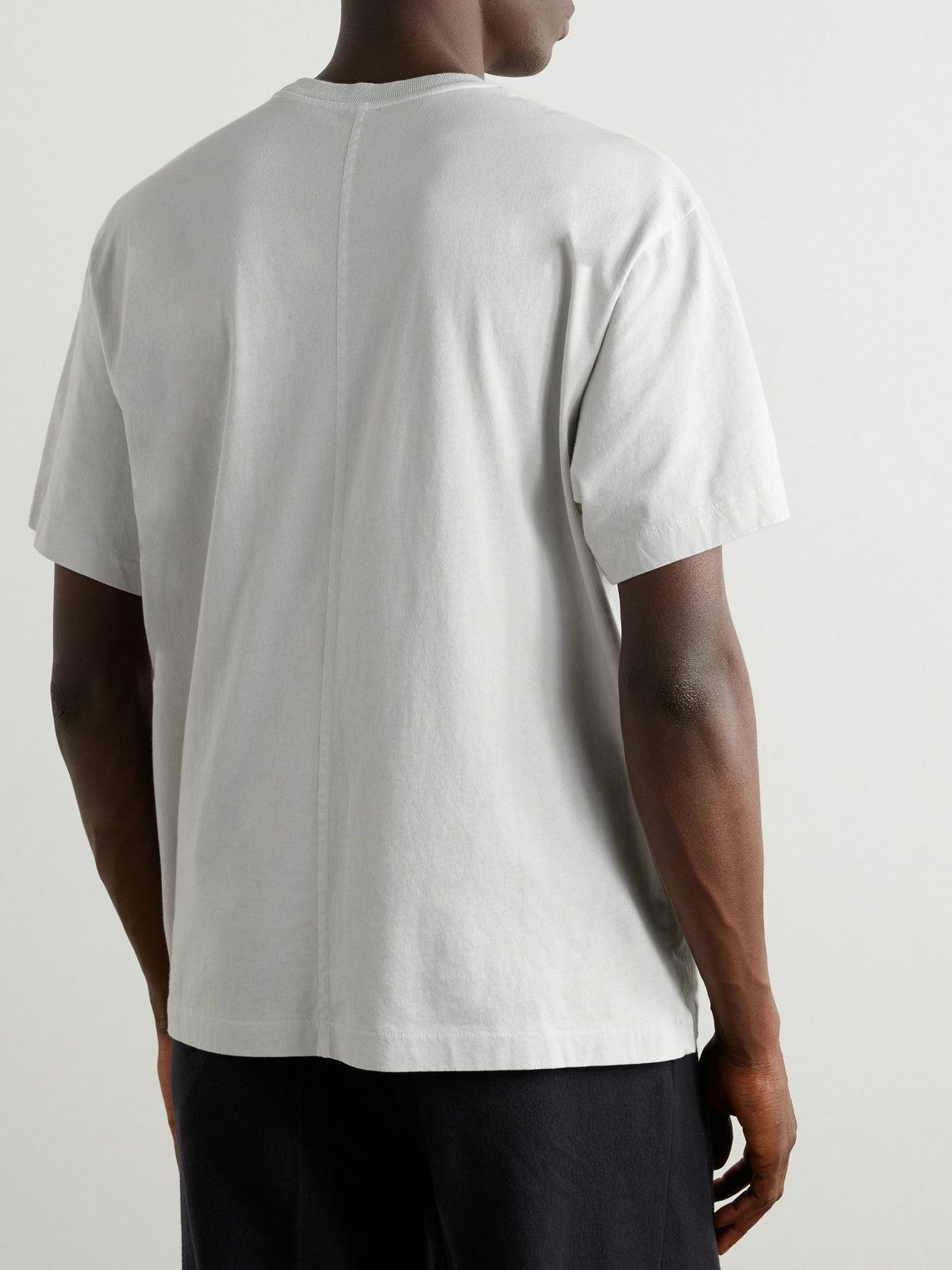 SSAM - Charlie Organic Cotton-Jersey T-Shirt - Gray