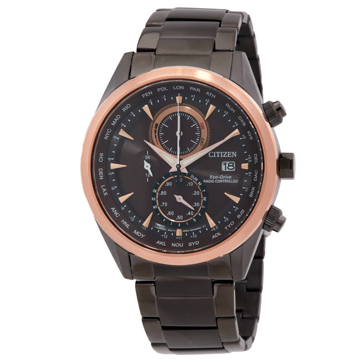 Photo: Citizen Perpetual Chronograph Red Dial Mens Watch AT8267-51X