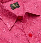 Needles - Embroidered Cotton and Linen-Blend Shirt - Pink