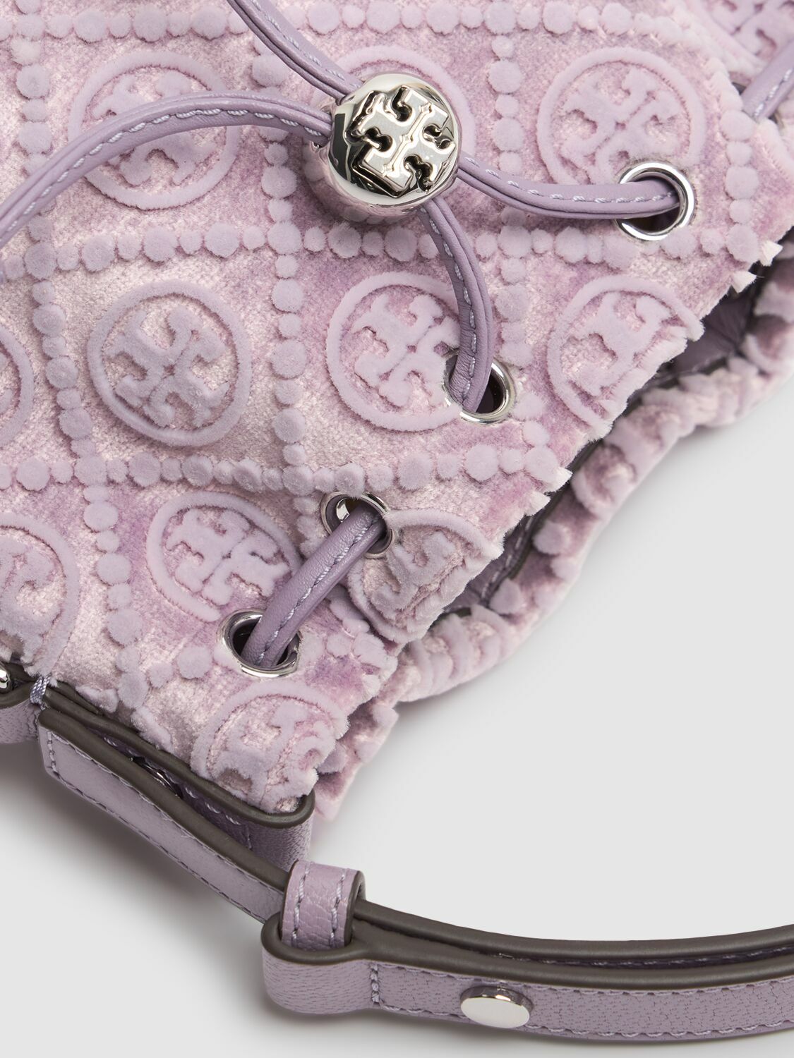TORY BURCH Mini T Monogram Fil Coupé Bucket Bag Tory Burch