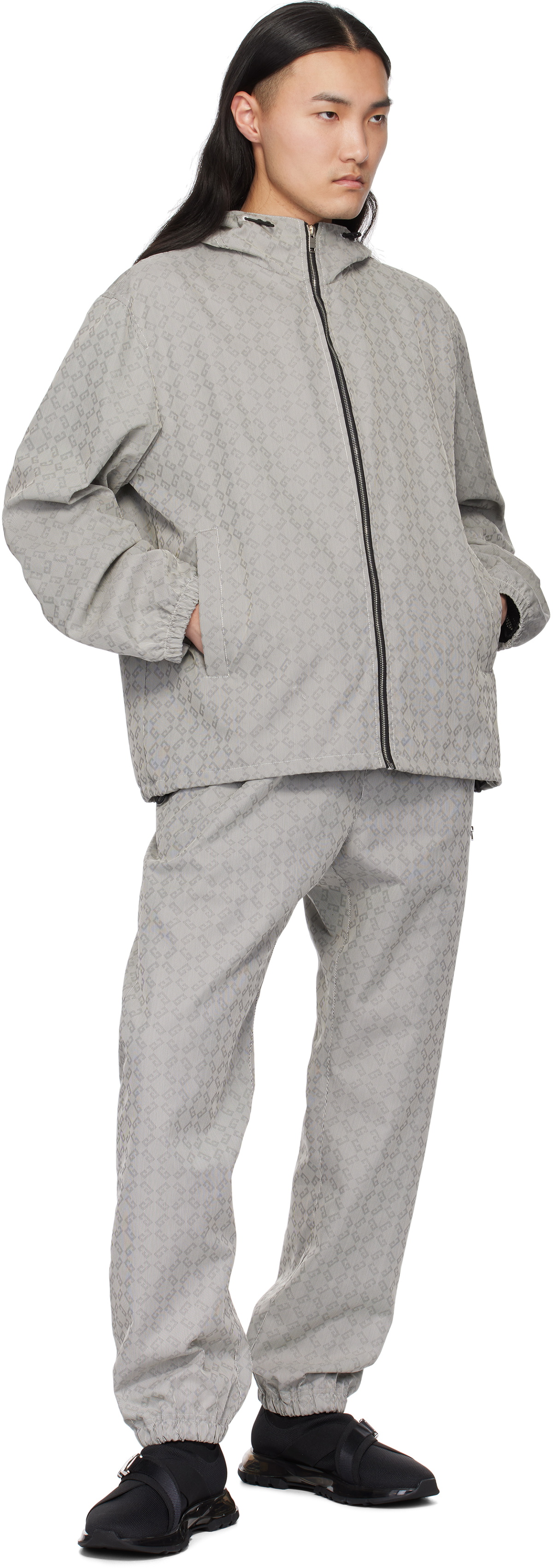 Givenchy Gray Monogram 72 Jacquard Jacket Givenchy