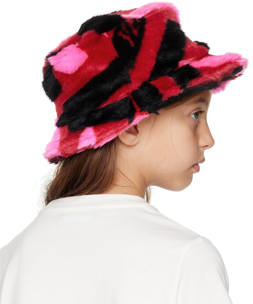 VERSACE | 
Pink \'La Greca\' Bucket Hat Shop Kids Red  main image 2