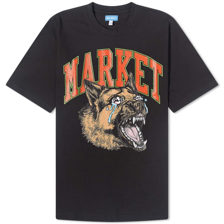 Photo: MARKET Men's Beware Crying T-Shirt in Black