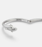 Yvonne Léon Requin 9kt white gold bangle with diamonds