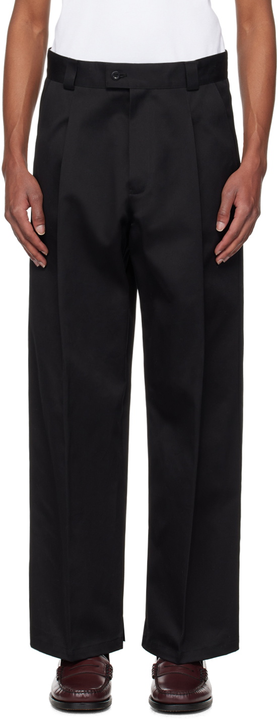 RICE NINE TEN Black Wide Trousers