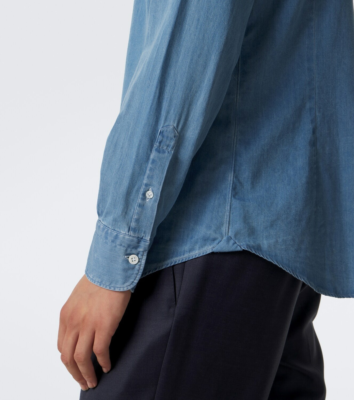 Thom Sweeney Lecce denim shirt