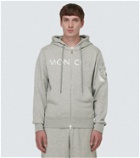Moncler Logo cotton-blend fleece hoodie