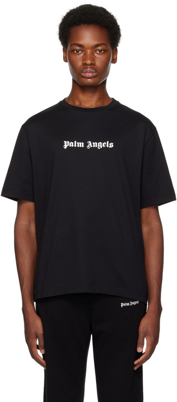 Photo: Palm Angels Black Printed T-Shirt