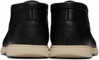 BOSS Black Tumbled Leather Desert Boots