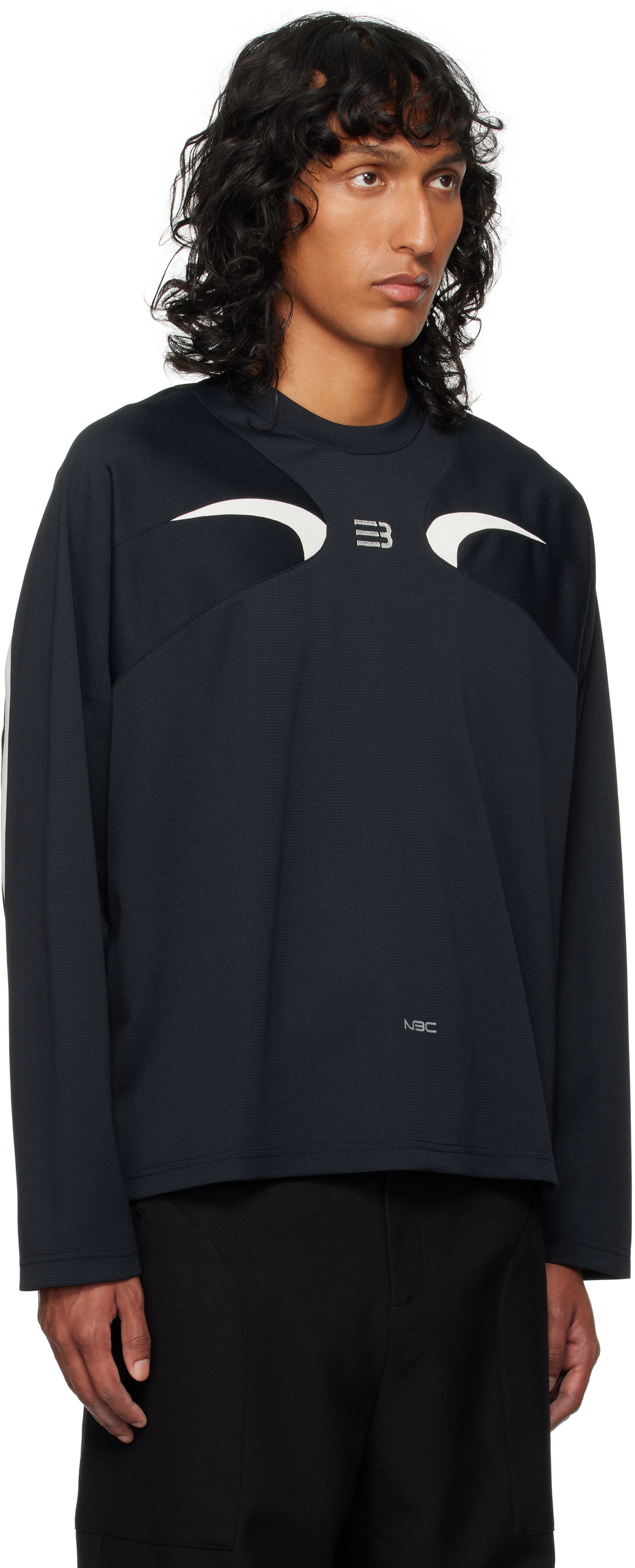 NAMESAKE Black Watson Warm-Up Crewneck Sweatshirt