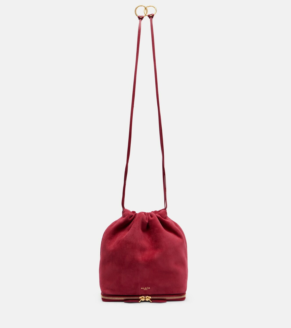 Alaïa Le Pochon suede bucket bag