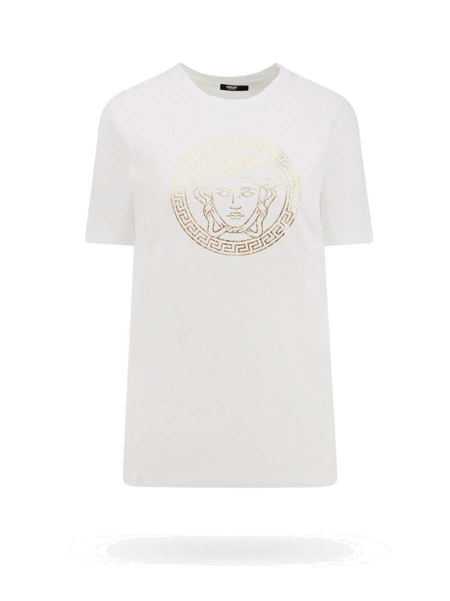 美品✨VERSACE 半袖Tシャツ ホワイト L VERSACE - ヴェルサーチ VERSACE Tシャツ カットソー 半袖