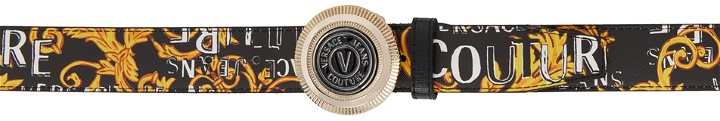 Photo: Versace Jeans Couture Black Logo Couture Belt