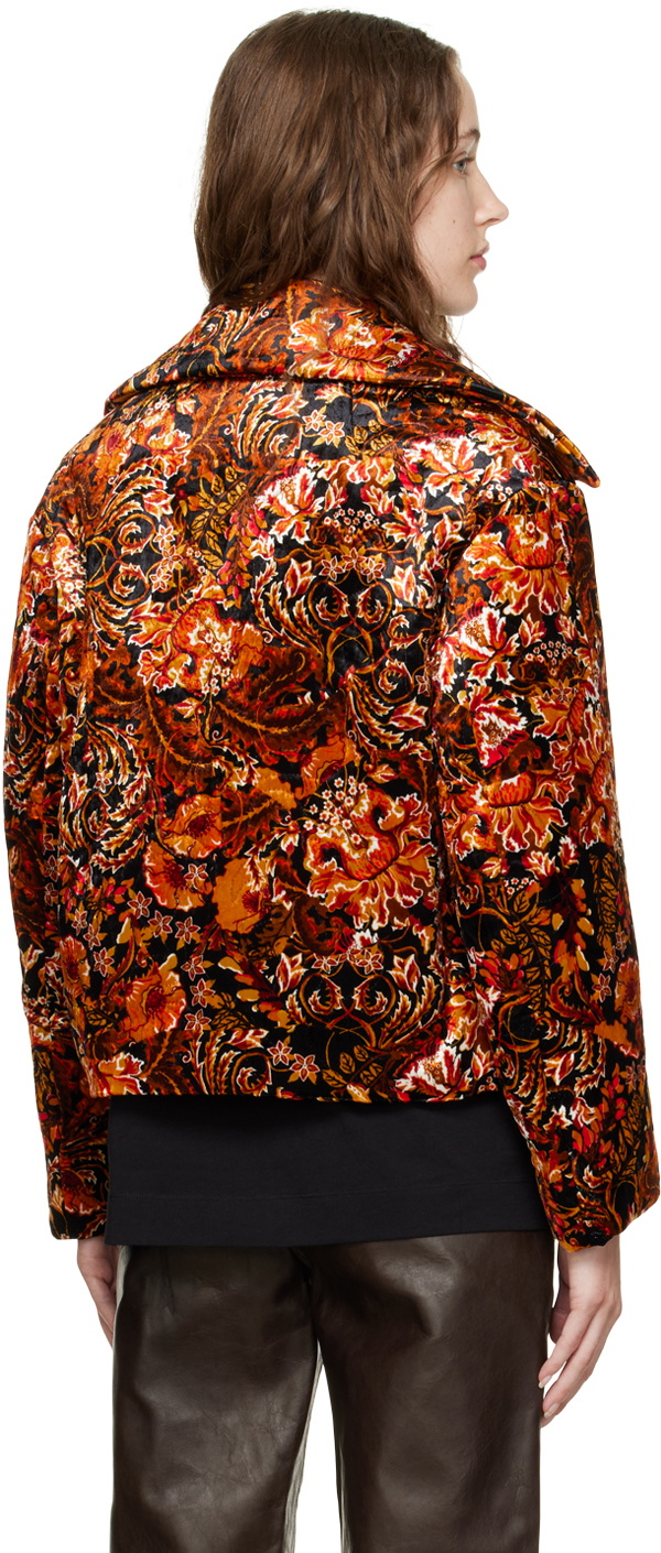 Dries Van Noten Orange Vondi Jacket Dries Van Noten