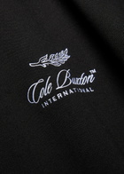 Cole Buxton International Logo-embroidery Cotton Sweatshirt Black