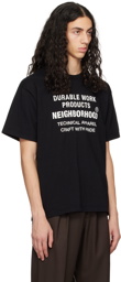 Neighborhood Black Printed T-Shirt