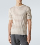 Lardini Striped silk T-shirt