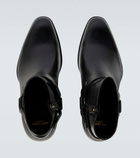Saint Laurent - Wyatt Harness leather ankle boots