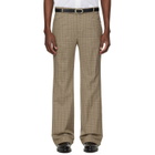 Ernest W. Baker Brown Cuffed 70s Trousers