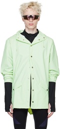 RAINS Green Coated Jacket