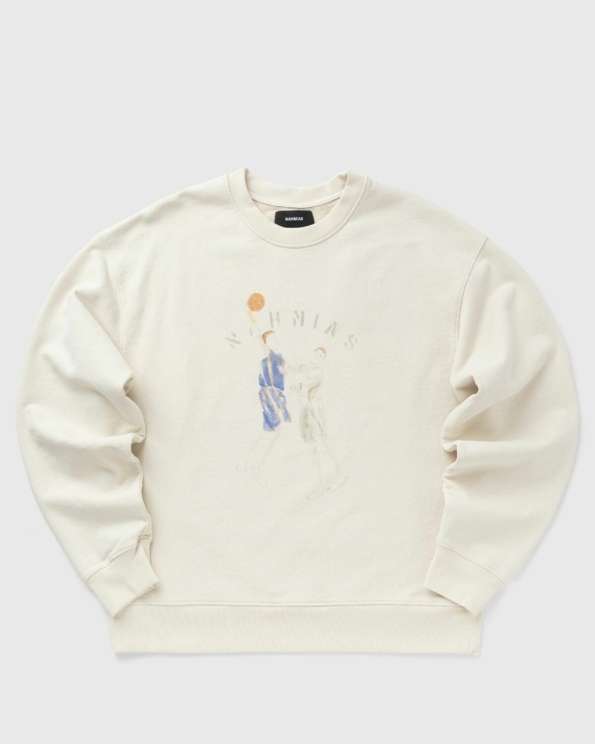 Nahmias Dancing Crewneck Beige Mens Sweatshirt