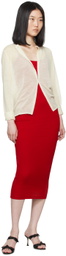 FLORE FLORE Red Bibi Midi Dress