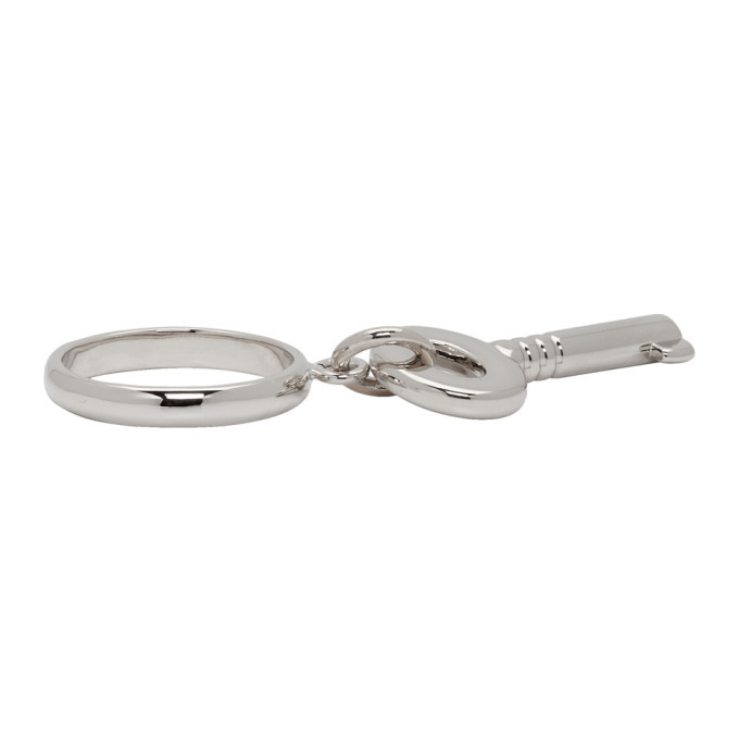 MM6 Maison Margiela Silver Key Ring MM6 Maison Margiela