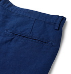 Massimo Alba - Slim-Fit Linen and Cotton-Blend Shorts - Blue