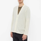 Barena Men's Button Down Cardigan in Ecru