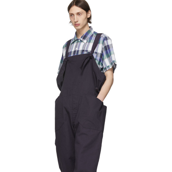 Engineered Garments Navy Cotton Overalls Engineered Garments