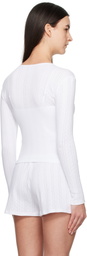Cou Cou White 'The Cardigan' Cardigan