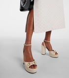 Gucci Horsebit leather platform sandals