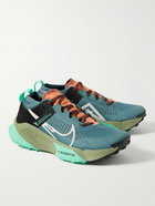 Nike Running - ZoomX Zegama Rubber-Trimmed Mesh Trail Running Sneakers - Green